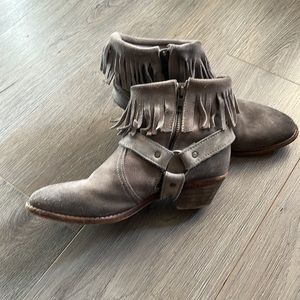 Allsaints Spitalfields fringe boots